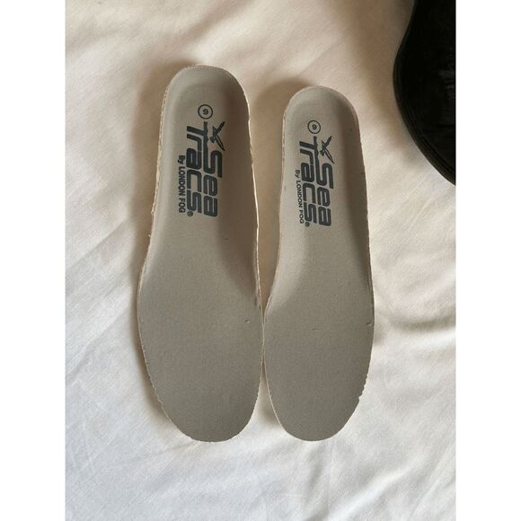 Women's Justin Black Snip Toe Cowboy Boots, Size 9 1/2, Leather - Picture 13 of 13